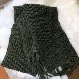 Olive Green Winter Scarf